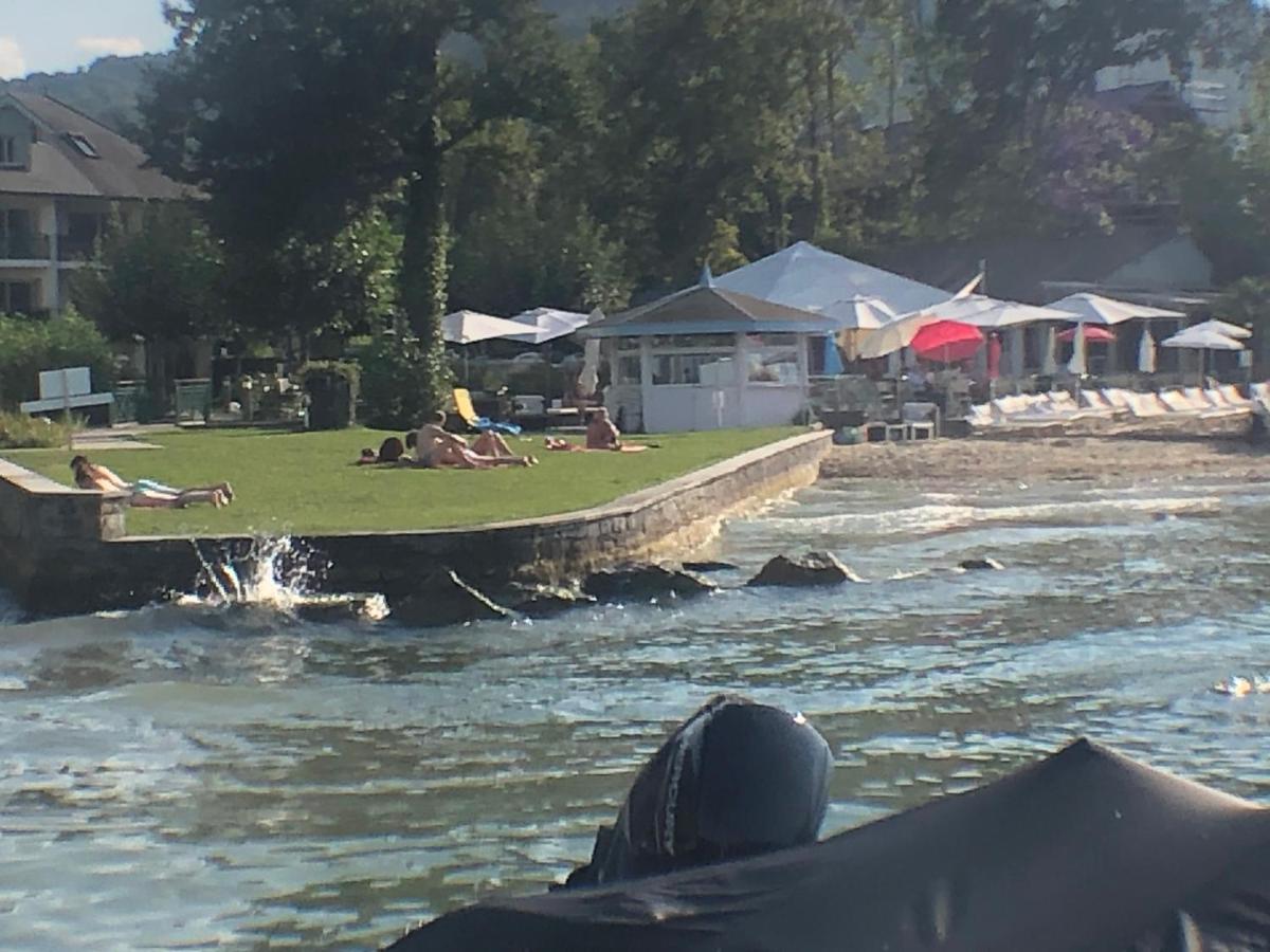Studio Les Pieds Dans L'Eau Au Bord Du Lac D'Annecy Duingt Kültér fotó