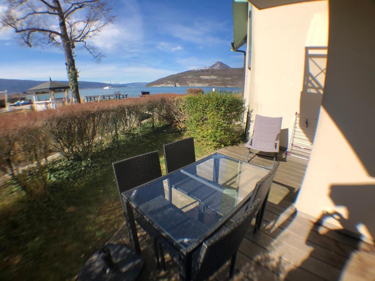 Studio Les Pieds Dans L'Eau Au Bord Du Lac D'Annecy Duingt Kültér fotó