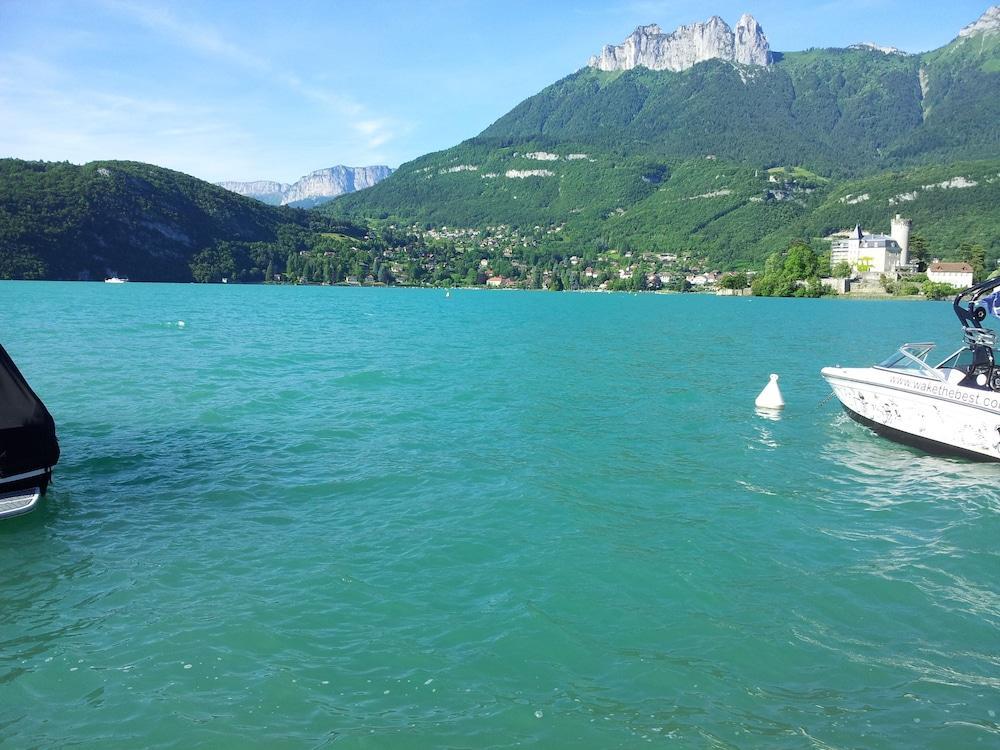 Studio Les Pieds Dans L'Eau Au Bord Du Lac D'Annecy Duingt Kültér fotó