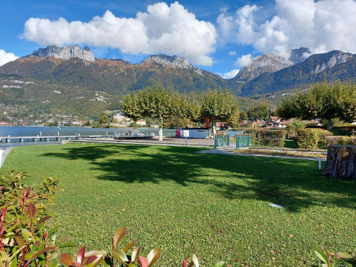 Studio Les Pieds Dans L'Eau Au Bord Du Lac D'Annecy Duingt Kültér fotó