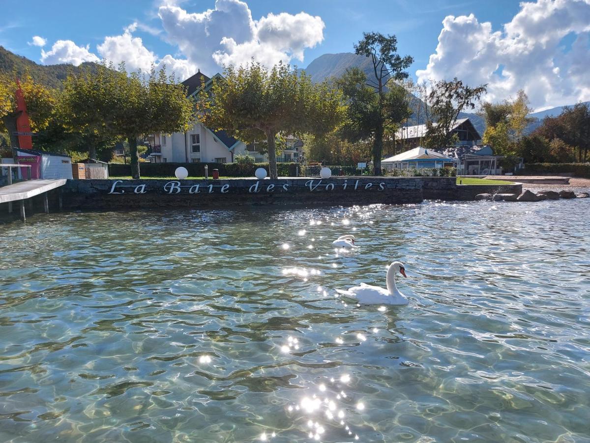 Studio Les Pieds Dans L'Eau Au Bord Du Lac D'Annecy Duingt Kültér fotó