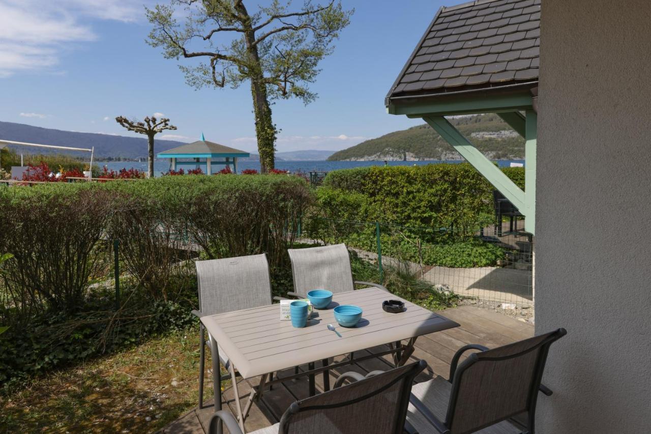 Studio Les Pieds Dans L'Eau Au Bord Du Lac D'Annecy Duingt Kültér fotó