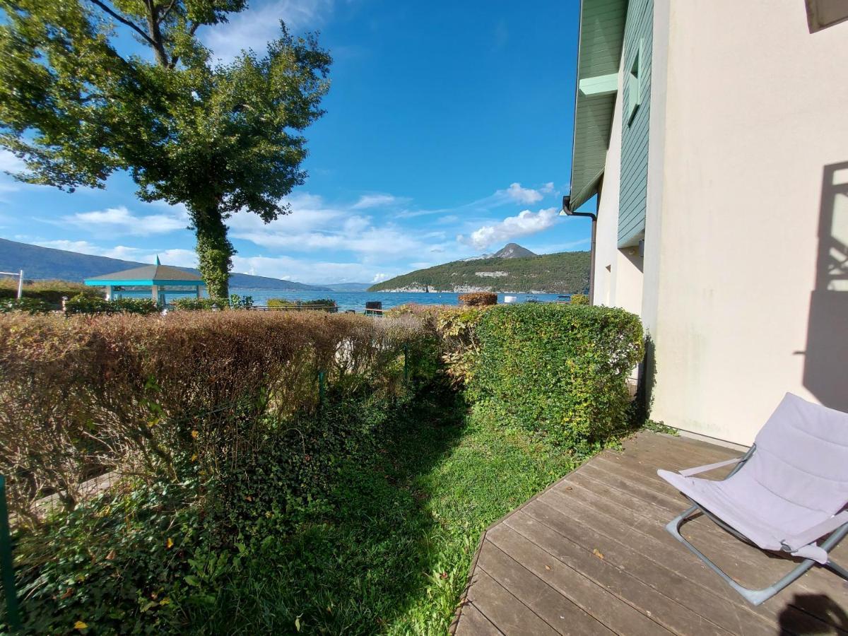 Studio Les Pieds Dans L'Eau Au Bord Du Lac D'Annecy Duingt Kültér fotó