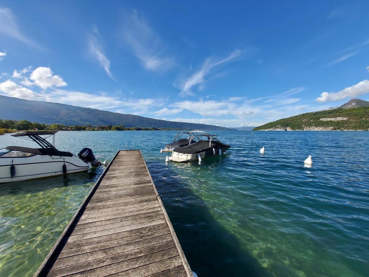 Studio Les Pieds Dans L'Eau Au Bord Du Lac D'Annecy Duingt Kültér fotó
