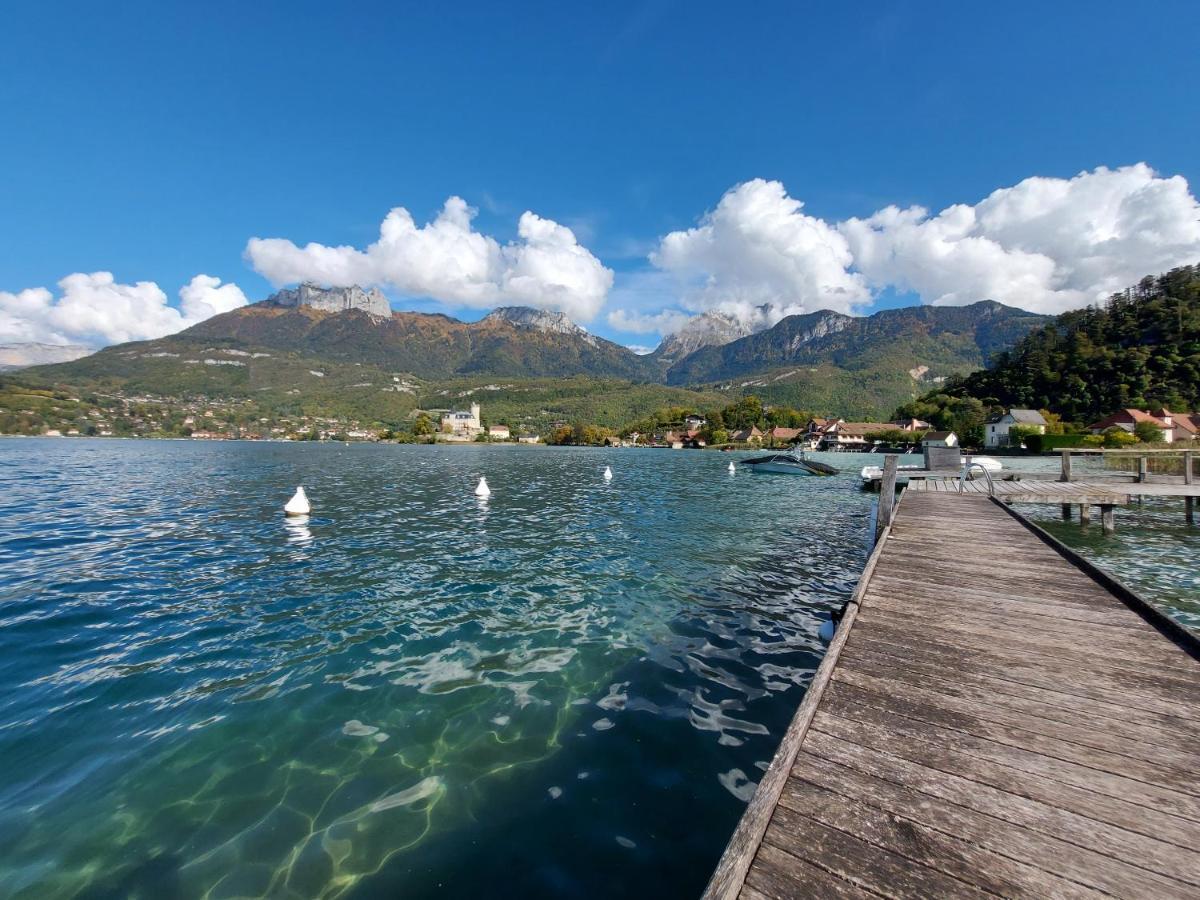 Studio Les Pieds Dans L'Eau Au Bord Du Lac D'Annecy Duingt Kültér fotó